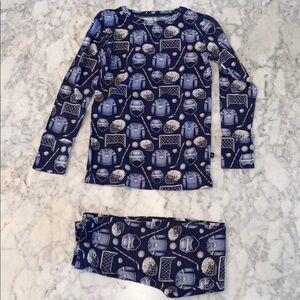 Lev Baby Kids Hockey Theme Pajama Set 5/6T